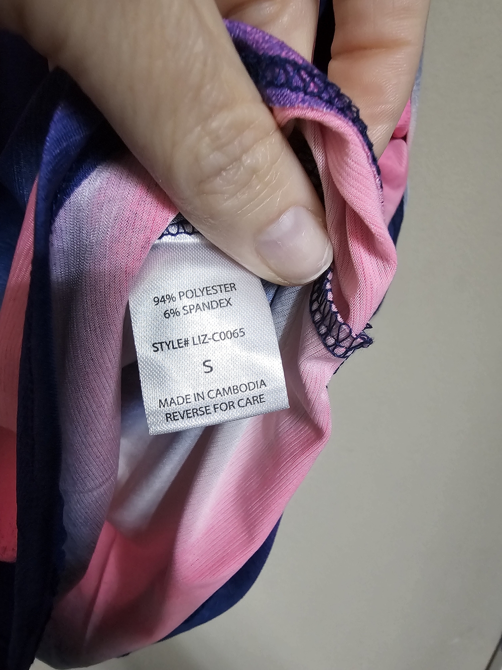 Dear Scarlett Ombre Stripe Tunic - Pink, Navy & White - Picture 5 of 5